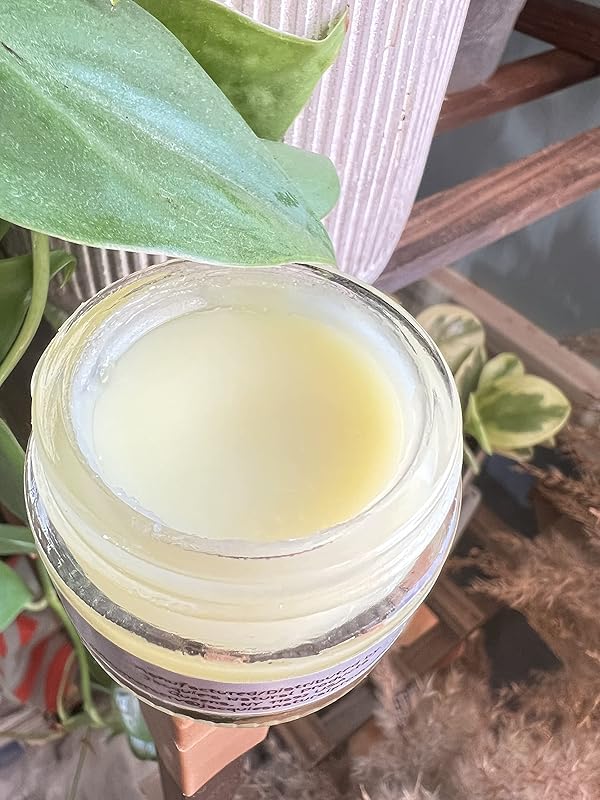 Jacquie's Natural Products Dandelion and Monoi Balm Ointment 1oz, Tattoo, Face Cream, Razor Cream, After Hair Removal Cream, After Sun Ointment, Sensitive Skin Cream Herbal Plant-based ointment