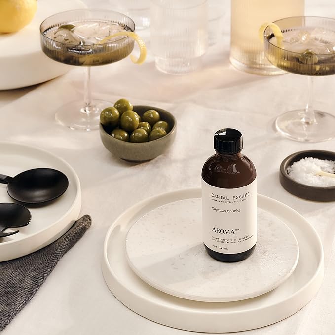 AromaTech Santal Escape Aroma Essential Oil Blend: Luxury Hotel Inspired Aromatherapy with Ocean Air, Sandalwood, Iris for Ultrasonic Diffusers & Nebulizers - 16 fl oz, 500 mL