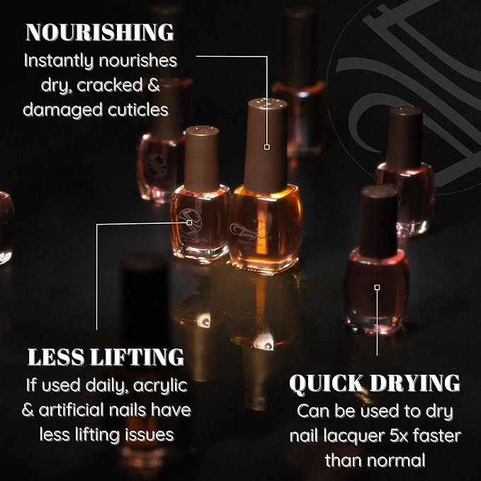 Tammy Taylor Hydrating Nail Cuticle Oil w/Cuticle Cream | Peach Cuticle Softener w/Vitamin E, Jojoba Oil, Natural Ingredients & USA Made Professional Nail Growth Oil for Growth and Strength .50 oz