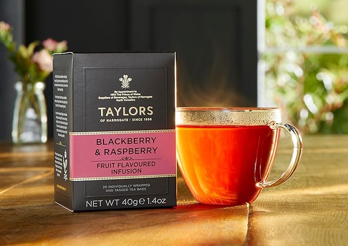 Taylors of Harrogate Blackberry & Raspberry Herbal Tea, 20 Count (Pack of 6)