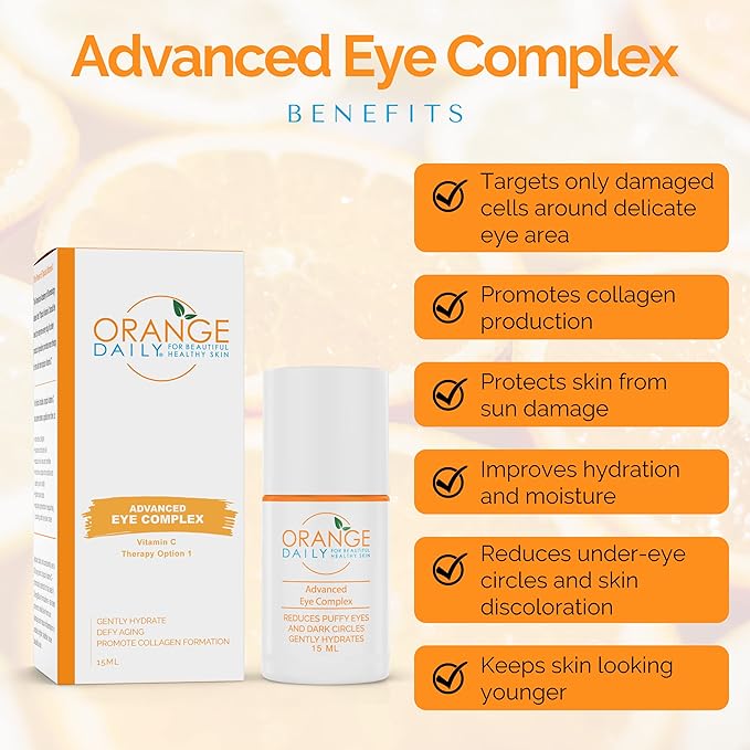 Vitamin C Advanced Eye Complex to Hydrate, Firm and Reduce Fine Lines, 15ML