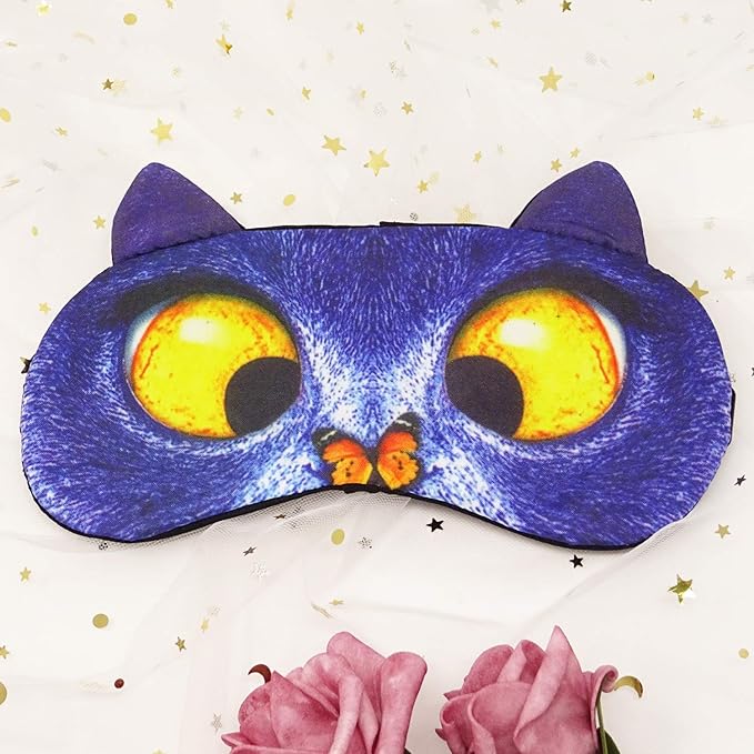 Honbay 3D Funny Eyeshade Sleep Eye Mask with Adjustable Head Strap for Travel, Game, Party, Rest, Sleeping, etc