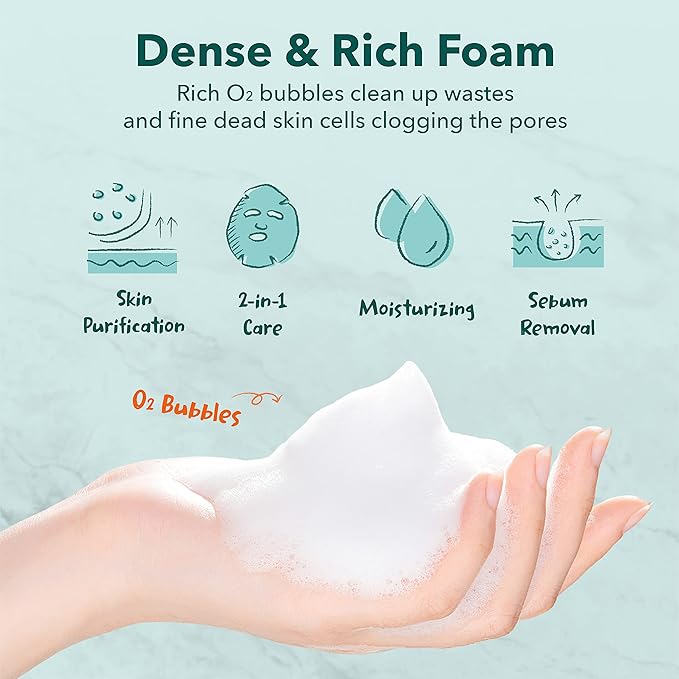 Purederm Deep Purifying Yellow O2 Bubble Mask Turmeric (5 Pack) – Bubble Face Sheet Mask for Purifying & Vitalizing