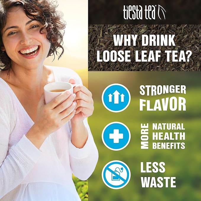 Tiesta Tea - Palm Beach Punch | Loose Leaf | Fruit Punch Herbal Tea | Caffeine-Free Tropical Blend with Apple, Carrots & Orange | Brew Hot or Iced | 4oz Refillable Tin, 50 Cups