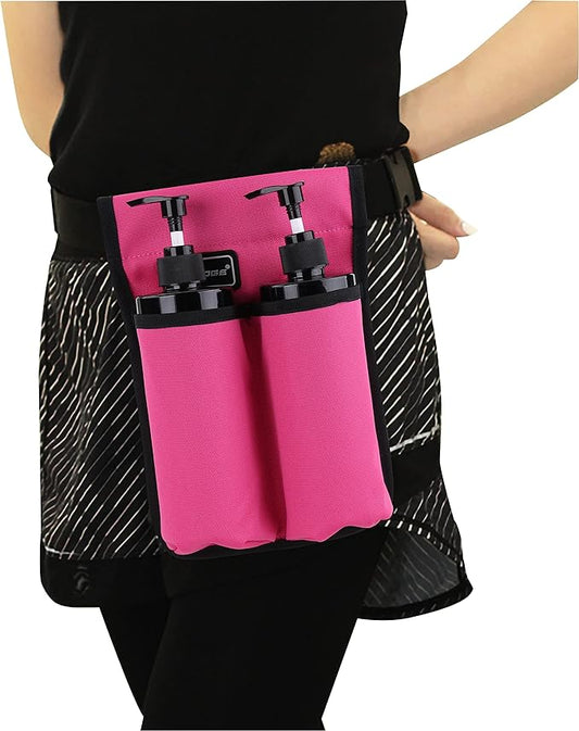 Rose Red Massage Oil & Lotion Bottle Bag - Holster for Massage Therapists