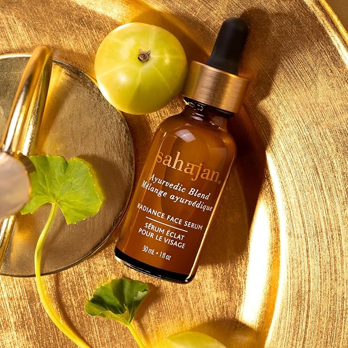 Ayurveda Science of Intuition Radiance Face Serum - Ayurvedic Face Moisturizer Dry & Sensitive Skin - 30ml/1 oz - 5,000 year old Ancient Indian Science - Visibly Brighter Skin - 100% Natural