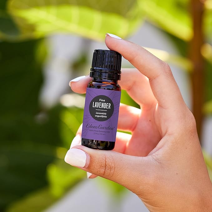Edens Garden Lavender- Fine Essential Oil- 100% Pure Premium Grade, Undiluted, Natural, Therapeutic, Aromatherapy, The Best for Diffuser, Candle, Humidifiers, Kid Safe 10 ml (.33 fl oz)