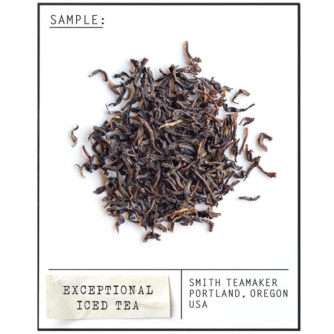 Smith Teamaker Exceptional Iced Tea No. 46, Refreshing, Caffeinated, Sustainably Grown, Full Leaf Black Iced Tea, 10 Count, 1 Quart Sachets