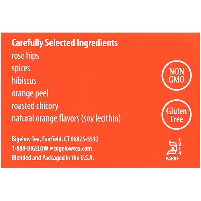 Bigelow Orange Spice Tea, 28 Count (Pack of 6)