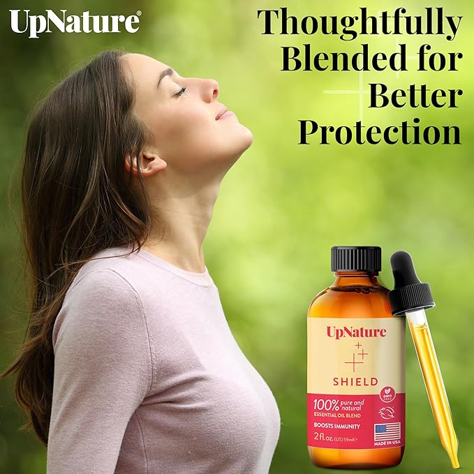UpNature Shield Essential Oil - Huge 2oz - 100% Natural Oil for Household Cleaner Concentrate for Diffuser Aromatherapy