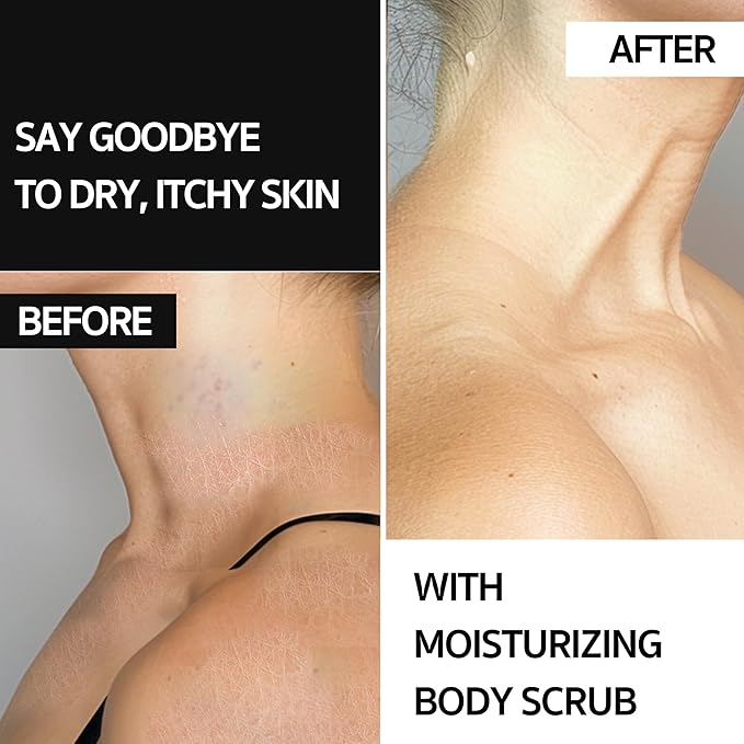 Body Polish, 8oz. - Fresh Lemongrass Scented Body Scrub Exfoliator for Women, Exfoliating Sugar Scrub To Lotion Moisturizer, Gentle Exfoliant for Dry and Sensitive Skin, Handmade in USA