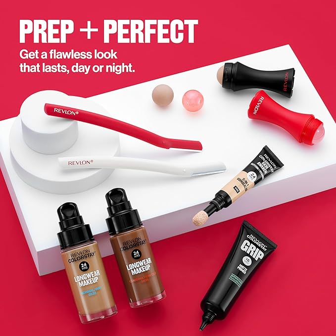 Revlon Skin Reviving Roller with Rose Quartz for All-Day Facial Reviving & Brightening, Compact & Reusable, Gentle on Skin, 1 count