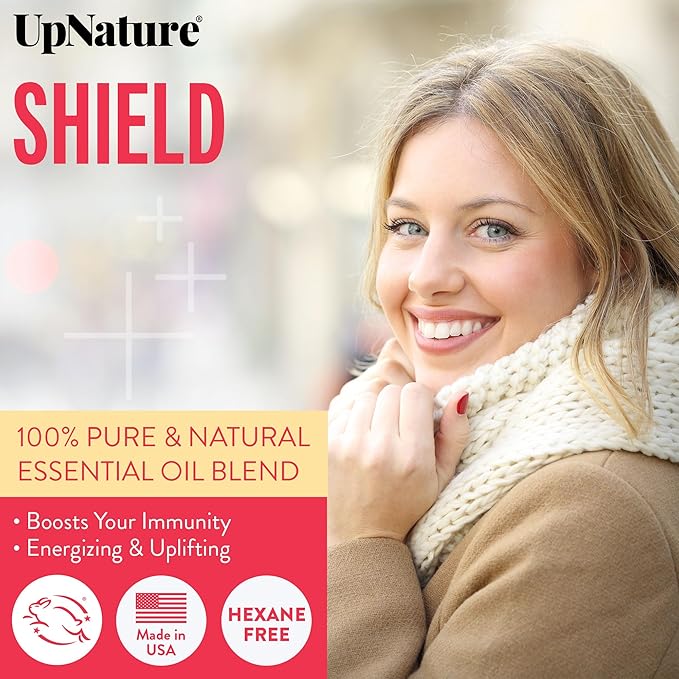 UpNature Shield Essential Oil - Huge 2oz - 100% Natural Oil for Household Cleaner Concentrate for Diffuser Aromatherapy