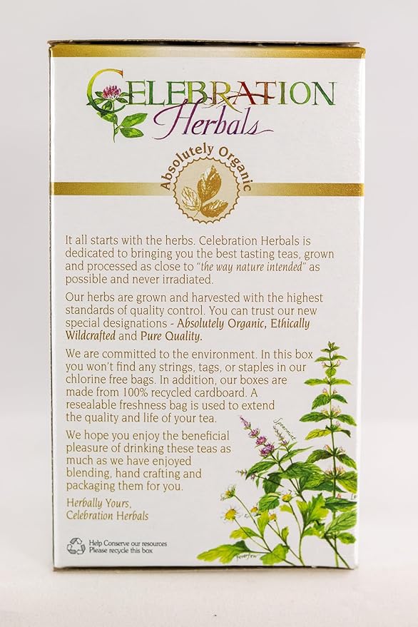CELEBRATION HERBALS Organic Oatstraw Green Flowering Tea, 24 CT