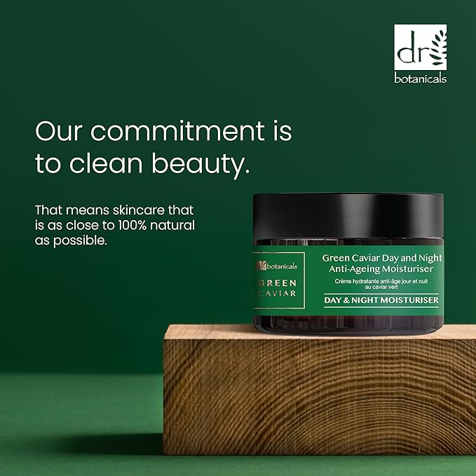 Dr Botanicals Green Caviar Day and Night Anti-Ageing Moisturiser 50ml - Unlock the Secret to Youthful Vitality | Anti Wrinkles, Improves Fine Lines, Nature's Finest Blend for Radiant, Rejuvenated Skin