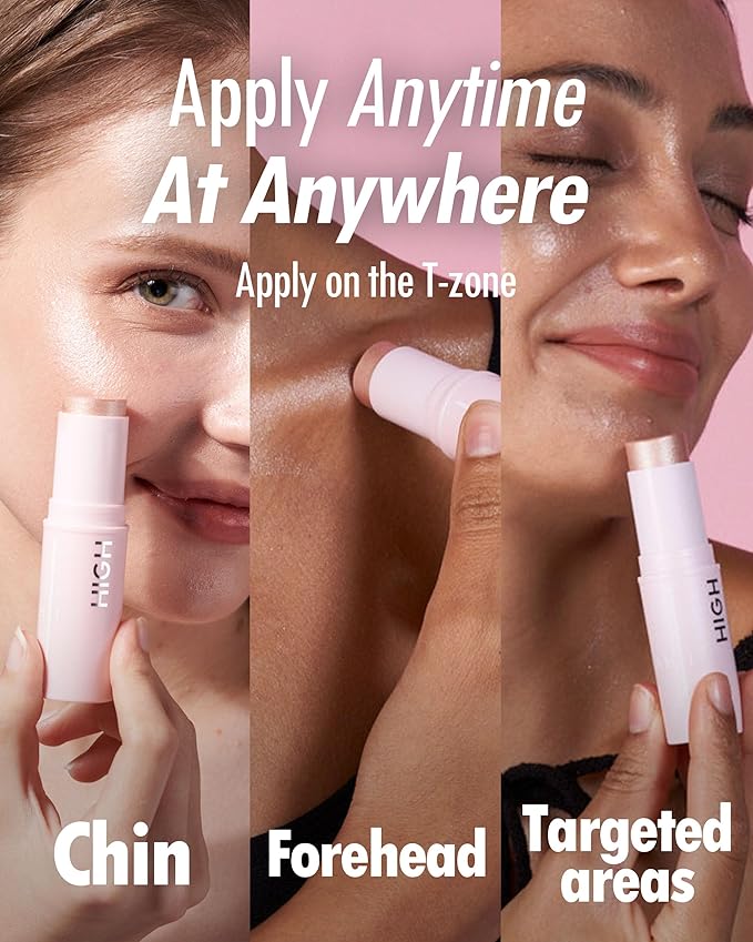 KAHI BALM SERIES | Highlighter Balm stick - Skin-Illuminating Highlighter Makeup Stick | Long-lasting Pink Highlighter Makeup | Korean Highlighter Stick for Aging-Lines Improvement