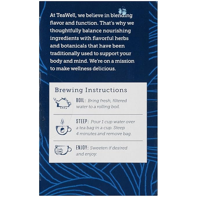 Celestial Seasonings TeaWell Herbal Tea, Laxative, Organic Carob Licorice, 12 Count