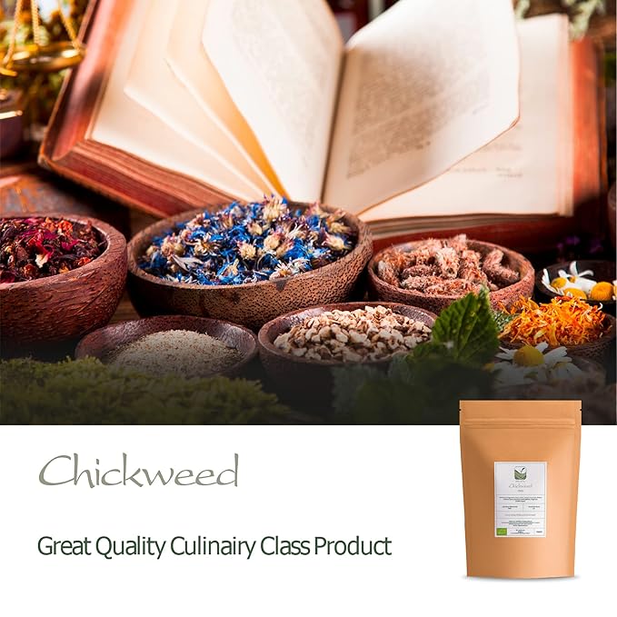 Chickweed Tea Herb - Chick Weed Herb - Stellaria Media Chickwood Chicked Tea Herb Chick Weed Chickweed Herb Chicken Weed Herb