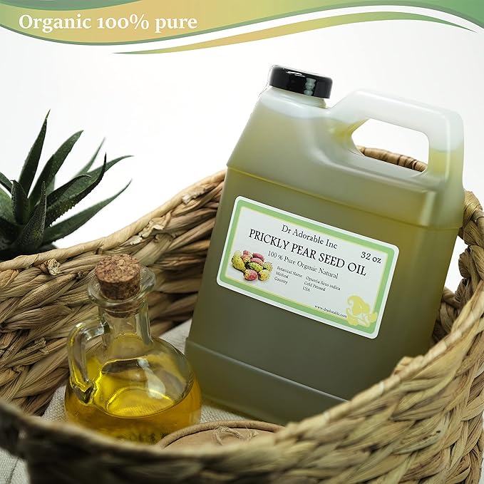 Dr Adorable - 32 oz - Prickly Pear Seed Oil - 100% Pure Natural Organic Cold Pressed