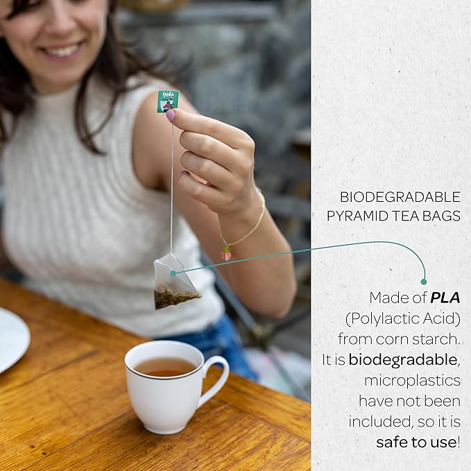 Lazika Herbal Tea Variety Pack with Lovely Presentation Box, 54 Counts Digestion Tea Assortment Gift Set, Premium Collection with Pyramid Infuser Bag, Handcrafted