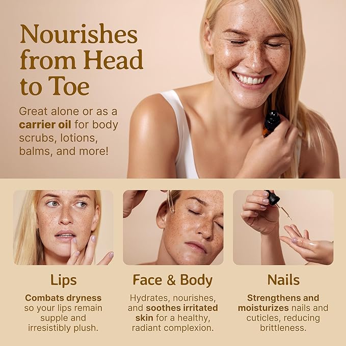 Bella Terra Oils - Sea Buckthorn Oil 16 oz - Capturing the Essence of Organic Sea Buckthorn Berries, Loaded with Omega-7 & Omega-9, A Sumptuous Embrace for Skin