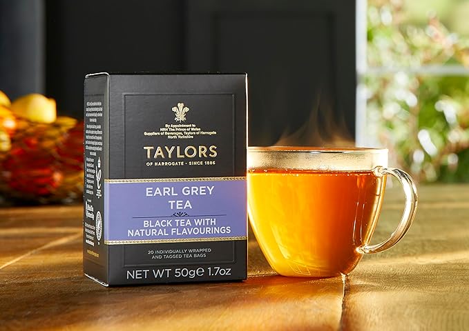 Taylors of Harrogate Earl Grey, 50 Teabags, Black