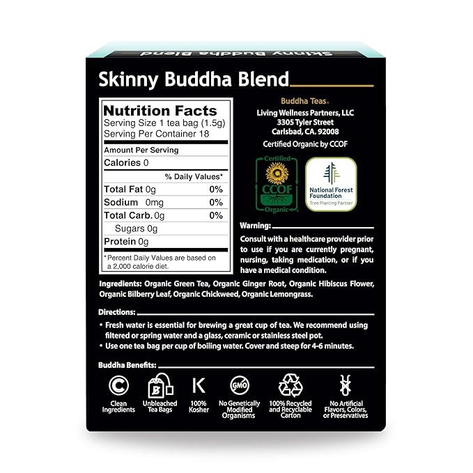 Buddha Teas Skinny Buddha Blend 18 Tea Bags