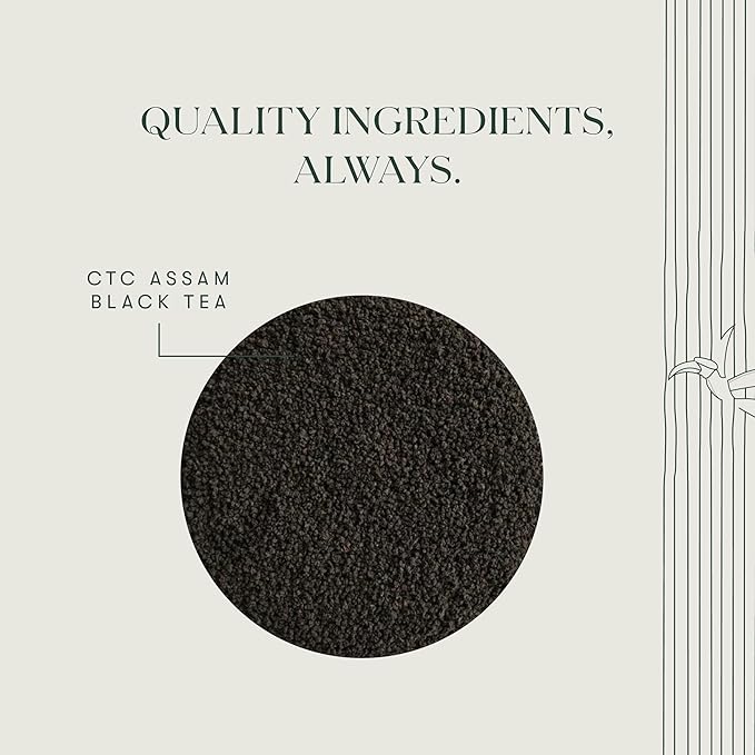 Luxmi Estates - Blue Hills - Organic CTC Assam Black Tea - 25 Tea Bags | Jodhpur Blend - Rajasthan's Favorite Chai | Strong Cup of Original Indian Chai Tea - No Spices