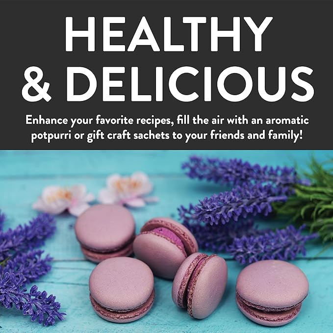 FGO Organic Dried Lavender Flowers, Extra Grade Dried Buds, Imported From France for Culinary or Sachet Bags, 4oz, Packaging May Vary (Pack of 1)