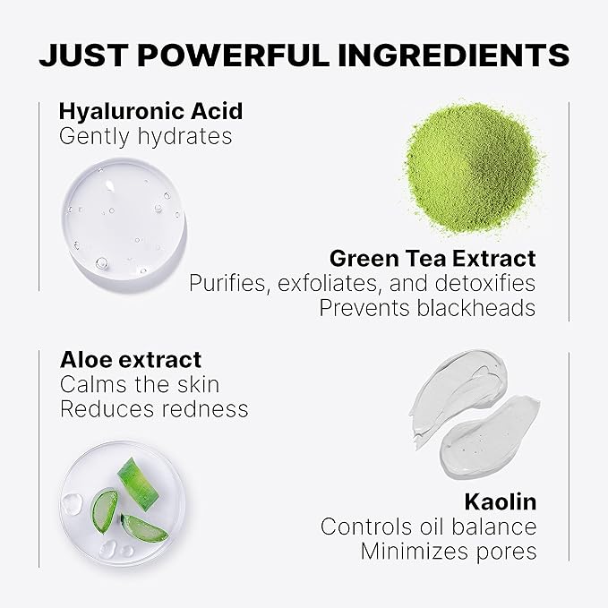 Green Tea Mask Stick - Pore Cleaner Green Stick - Prevents Blackheads - Moisturizing Clay Deep Cleanse - Facial Masks Women Skin Care - 2 Pack