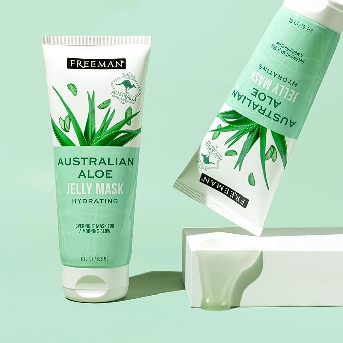 Freeman Exotic Blends Hydrating Australian Aloe Jelly Facial Mask Tube, 6 fl.oz./ 175 mL Tube