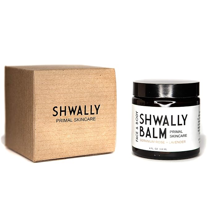 Tallow & Calendula Face and Body Balm - Paleo and Primal - 100% Grass Fed Tallow, Avocado and Olive Oil with Calendula Flowers (Organic Geranium Rose + Lavender, 4)