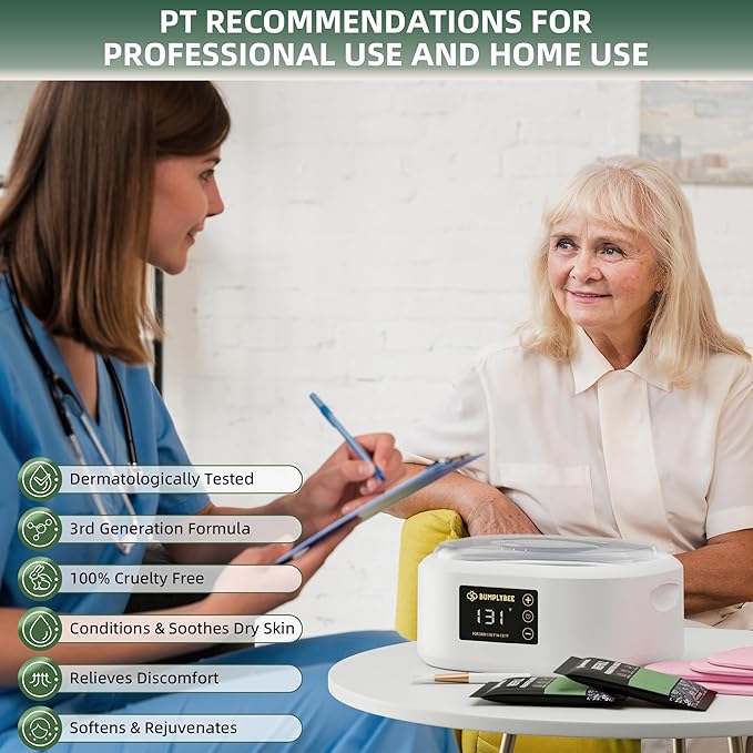 Paraffin Wax Machine for Hand and Feet - 3500ml Hand Wax Paraffin Machine with 8 Pcs Aloe Vera Paraffin Bath, Moisturizing and Exfoliating