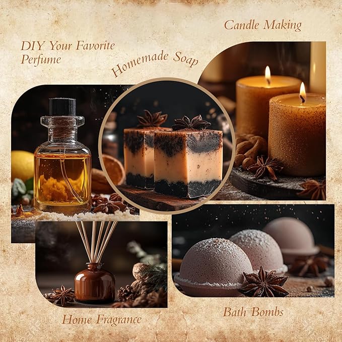 Bakery Essential Oils Set, Fragrance Oil for Diffusers for home, Candle Making, Aromatherapy Scented Oils Gift for Mom, Women - Vanilla Bean, Cookies, Chocolate Crepes, Cupcakes, Cinnamon Rolls, Bread