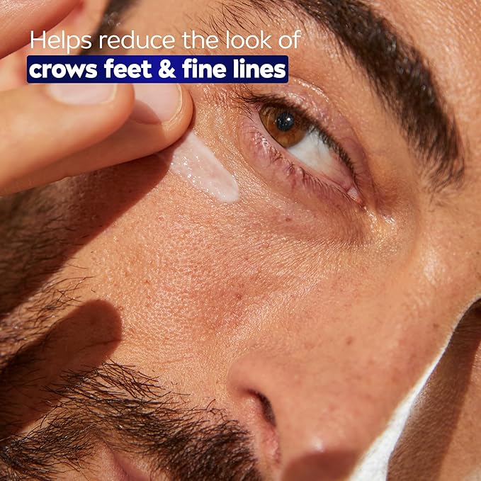 NIVEA Men Age Defense Eye Cream with Hyaluronic Acid, Skin Care Gifts for Dad, 24-Hour Hydrating Under Eye Cream for Men Helps Reduce Look of Crow's Feet, Fine Lines and Dark Circles, 0.5 Fl Oz Tube