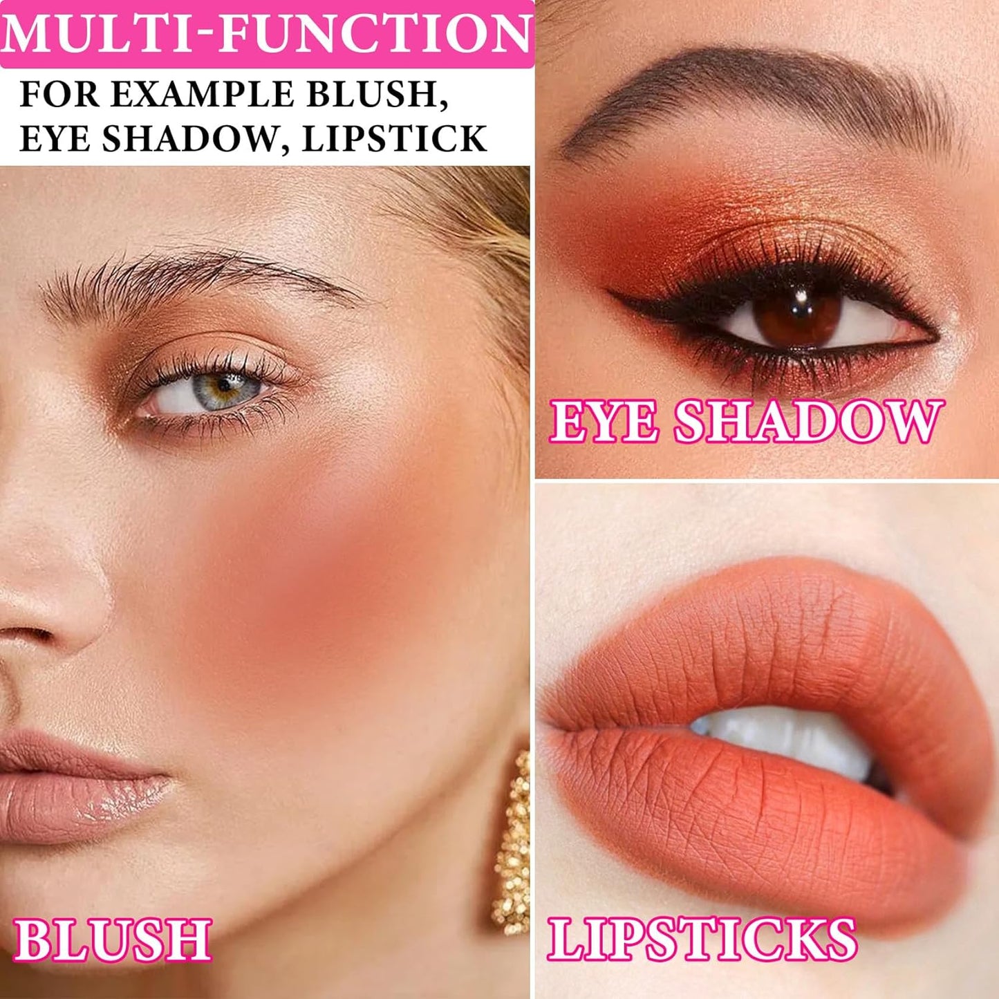 Cream Blush Stick,Blush Stick Long Lasting Non-greasy Multi Stick Blush for Women,Lightweight Concealer Waterproof Cream Blush Face Contouring Makeup Pen(06#)