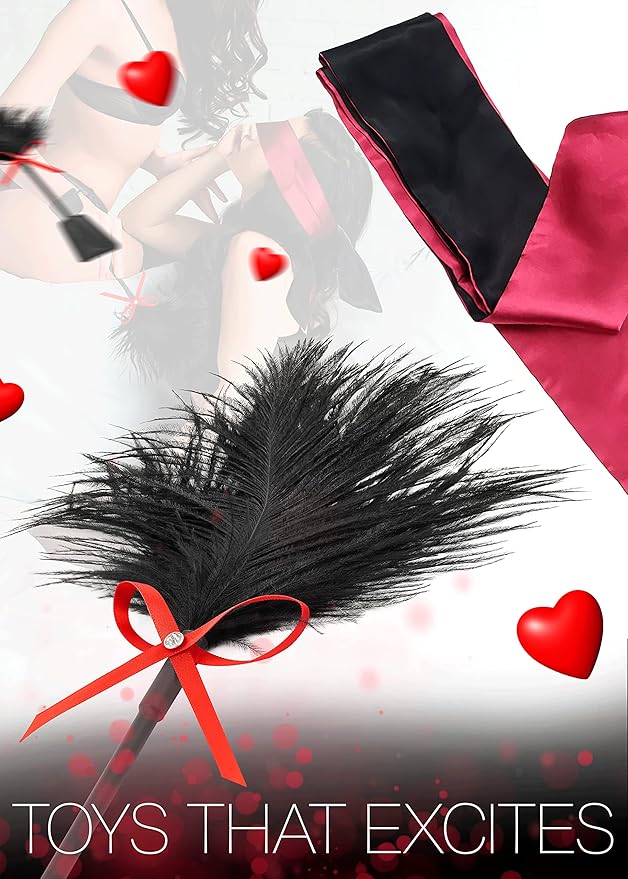 Feather Satin Eye Mask Silk Mask Satin Eye Mask Adult French Crop