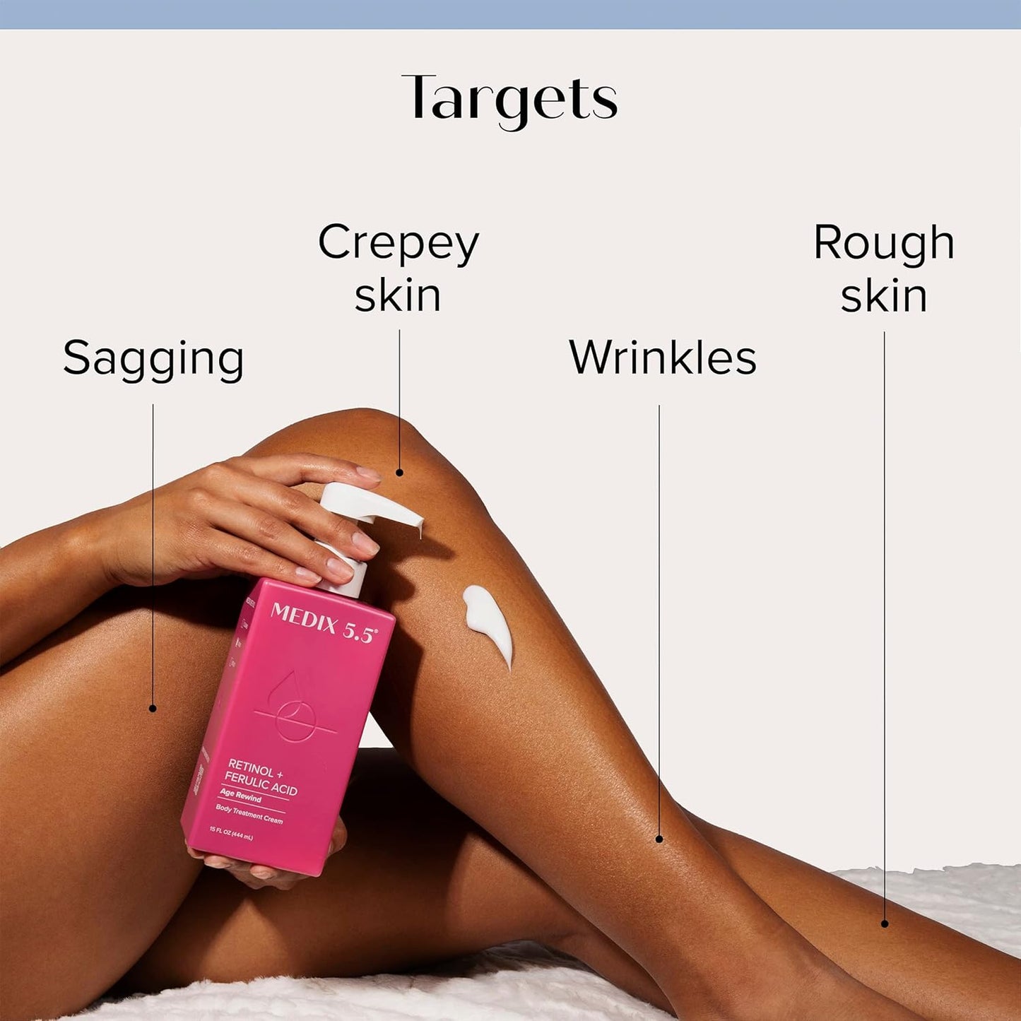 MEDIX 5.5 Retinol Cream + Collagen Cream Skin Care Set Moisturizer Body & Face Lotion | Firming Body Lotion Set Reduces Look Of Sagging Skin, Cellulite, Sun Damage & Crepey Skin For Women, 2PC Bundle