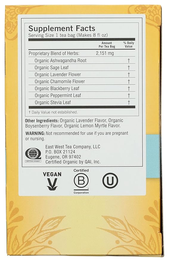 Yogi Tea, Relaxed Mind, 16 Count, Packaging May Vary