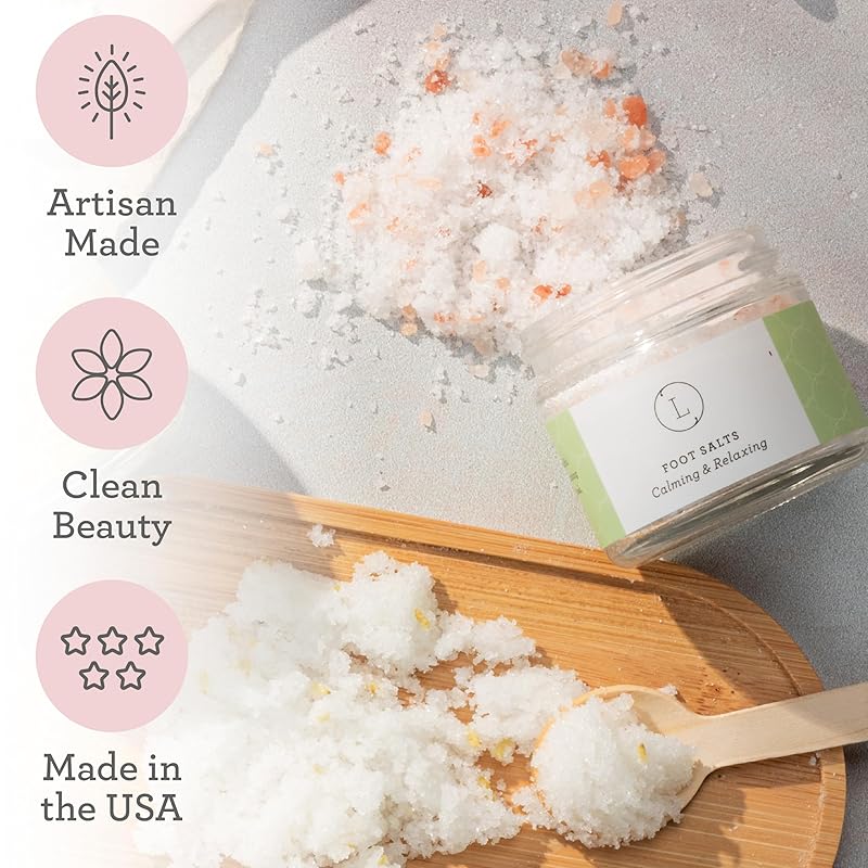 Lizush Lemongrass 6-Piece Spa Gift Set for Women - Relaxing Self-Care Basket, Luxury Handmade Body Care Items for Premium Relaxation - Happy Birthday - Handmade in the USA