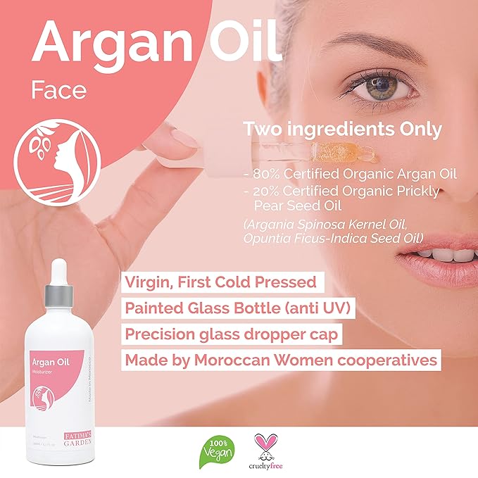 Fatima's Garden Face Serum - With Argan & Prickly Pear, Anti-Aging, 50ml