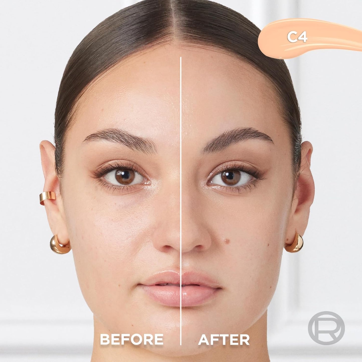 L’Oréal Paris True Match Radiant Serum Concealer, Brightening Under Eye Concealer Make Up with 1.5% Hyaluronic Acid and Caffeine, C4, 0.33 Oz