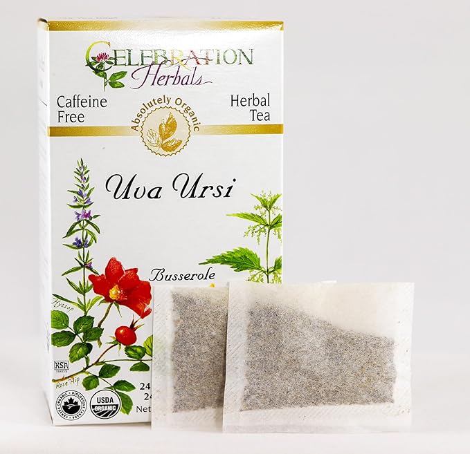 CELEBRATION HERBALS Uva Ursi Tea Organic 24 Bag, 0.02 Pound