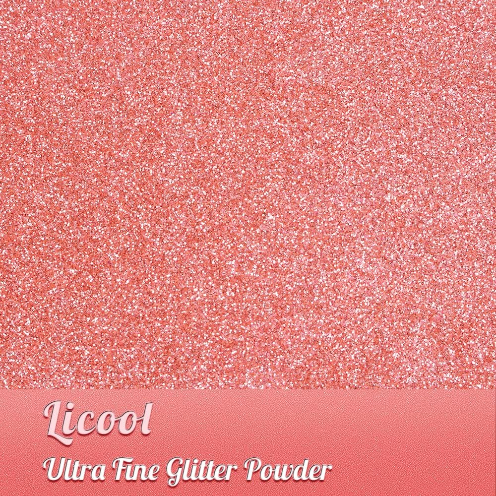 Holographic Fine Glitter, 100g/3.5oz Extra Fine Glitters Powder Packs for Resin, Craft Glitter for Tumblers Candle Slime Making, Festival Body Face Eyeshadow Nail Glitter (Fluorescent Pink)