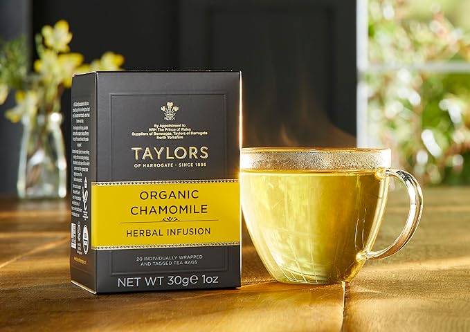 Taylors of Harrogate Organic Chamomile Herbal Tea, 20 Count (Pack of 6)