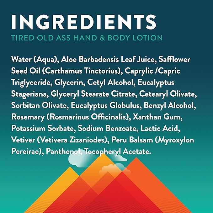 Little Moon Essentials Overcome Exhaustion Hand & Body Lotion, Tired Old Ass, 4 oz.