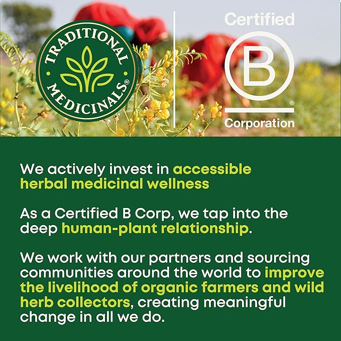 Traditional Medicinals Tea, Organic Peppermint, Soothes Your Belly, Refreshing & Minty, 16 Tea Bags (Pack of 2)