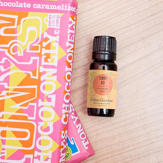 Edens Garden Tummy Aid Essential Oil Blend- 100% Pure Premium Grade, Undiluted, Natural, Therapeutic, Aromatherapy, The Best for Diffusing, Skin, Humidifiers, Kid Safe 10 ml (.33 fl oz)