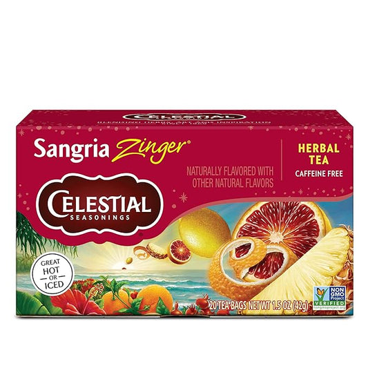 Celestial Seasonings Herbal Tea, Sangria Zinger, 20 Count