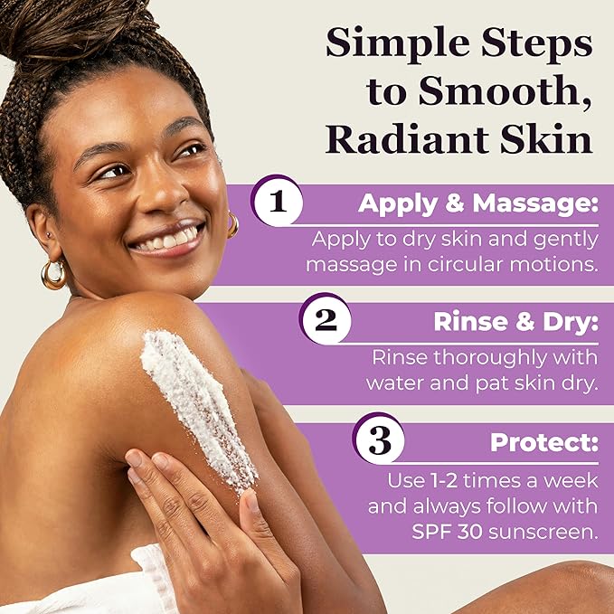 DERMAdoctor KP Bump Eraser Body Scrub Dermatologist Formulated Exfoliant | Keratosis Pilaris Treatment For Dry And Bumpy Skin 10% AHAs + PHAs - 16 fl oz